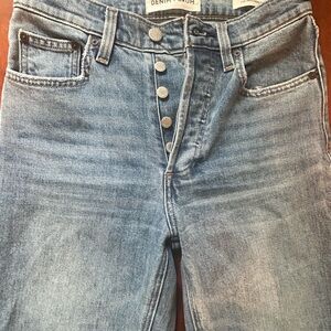 Denim Forum Arlo high rise straight jeans